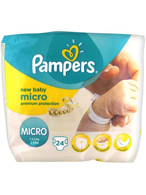 Pampers New Baby 24 Couches Taille Micro 1 2 5 Kg Prix Bas Ici