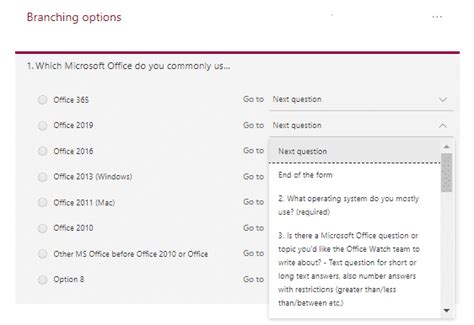 Microsoft Forms - a quick look and sample - Office Watch