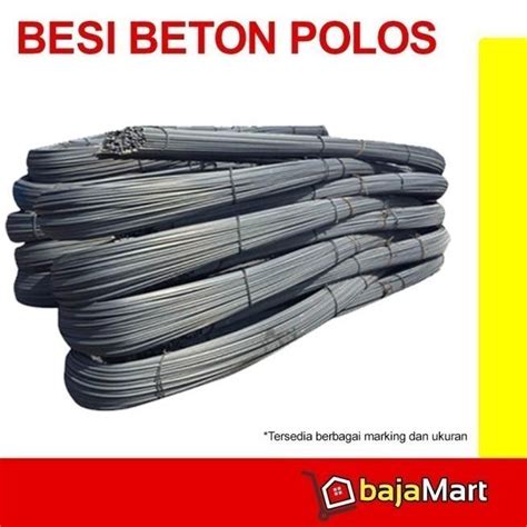 Jual Besi Beton Polos Merek BARA SNI TP TS 280 10 Mm X 12 Meter