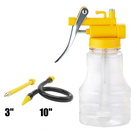 Oil Can Transparent High Pressure Oiler Lubrication Oil Can Bottle