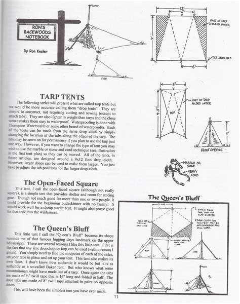 Diy Tarp Tent Designs