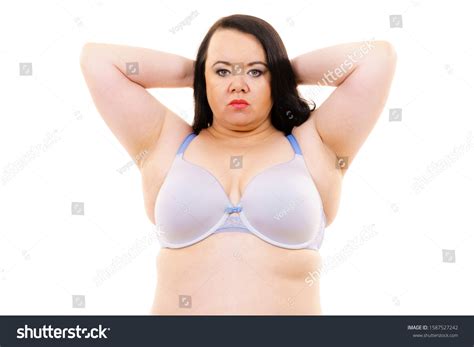 Plus Size Fat Mature Woman Wearing Foto Stock Shutterstock