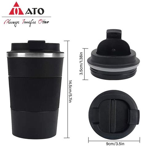 22 4us Ato Stainless Steel Coffee Cup 380 510ml Thermos Mug Leak