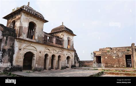 Inside View Of Kharbuja Mahal Dhar Fort Madhya Pradesh India Stock