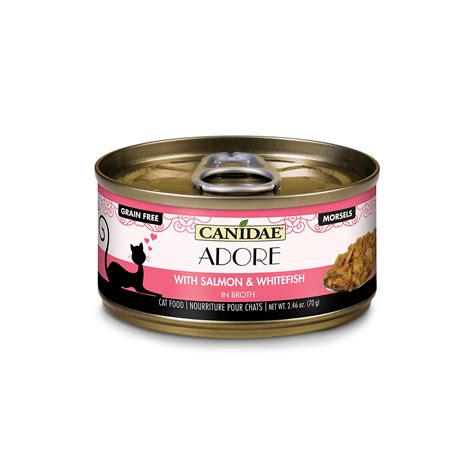 CANIDAE Grain Free PURE Adore Salmon And Whitefish In Broth Cat Wet Food, 2.46 oz., Case of 24 ...