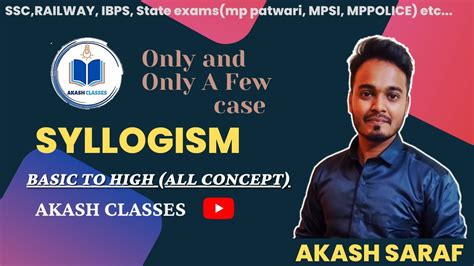 Syllogism Basic To High Part 5 Only A Few Case YouTube