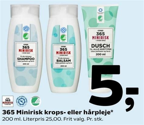 365 Minirisk Krops Eller Hårpleje 200ml tilbud hos Coop 365