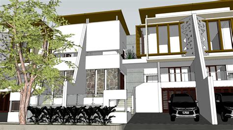 Rumah 2 Lantai 3d Warehouse