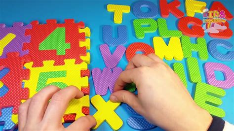 Alphabet Vesves 12345678910 Puzzle Mat Alfabet English Numbers 12345