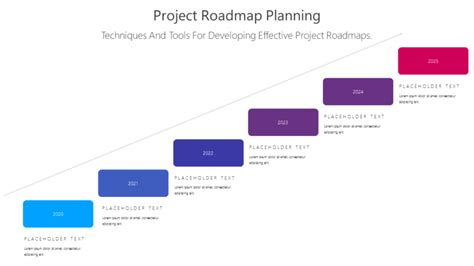 Project Roadmap Planning PowerPoint Template Free Download