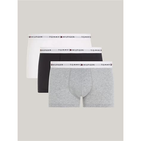 Pack 3 Boxers Assortis Gris Noir Blanc Homme Tommy Hilfiger Wimod