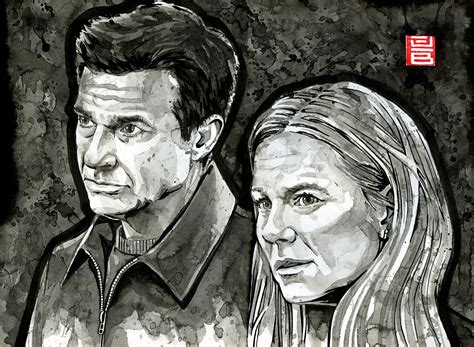 [no spoiler] India ink painting of Marty and Wendy Byrde : r/Ozark