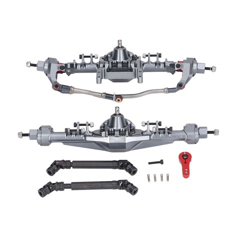 Rc Axle Cnc Aluminum Alloy Front Rear Portal Axle For Axial Scx Ii For