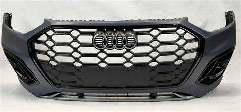 ZDERZAK PRZÓD PRZEDNI GRILL ATRAPA BLACK AUDI Q5 80A II LIFT FL S LINE