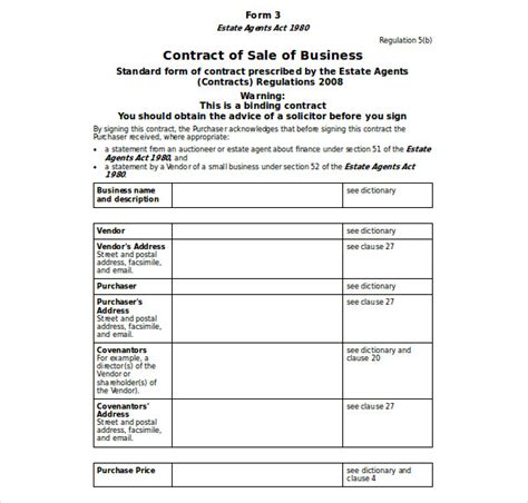 Business Sale Agreement - 7+ Examples, Format, Pdf