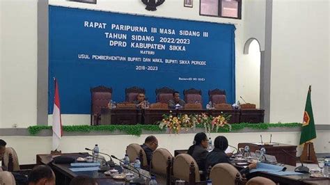 Sidang Paripurna Dprd Usulkan Pemberhentian Bupati Dan Wakil Bupati