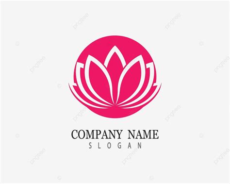 Lotus Symbol Vector Icon Illustration Woman Pink Nature Vector Woman