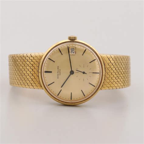 Vintage Patek Philippe Calatrava 18k Yellow Gold Automatic Wristwatch