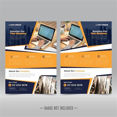 Premium Vector Corporate Poster Flyer Design Template