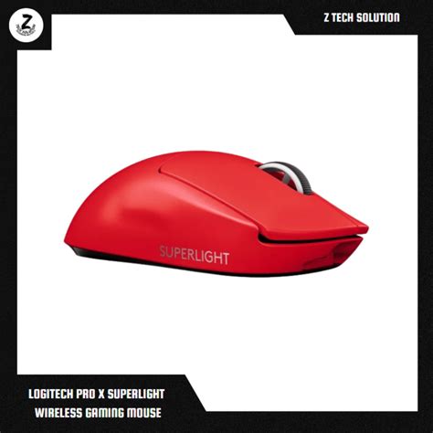 LOGITECH PRO X SUPERLIGHT WIRELESS GAMING MOUSE – RED – Z TECH SOLUTION ...