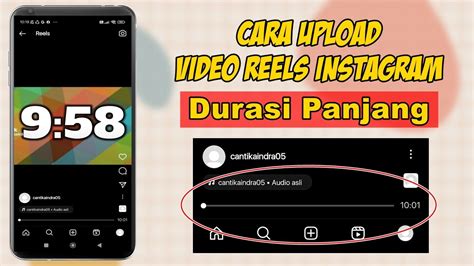 Cara Upload Video Reels Instagram Durasi Panjang Terbaru 2023 YouTube