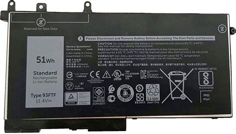 Amazon Sunnear Replacement Laptop Battery For Dell Ftf V