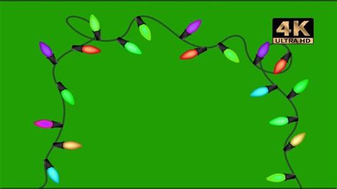 Christmas lights green screen | Greenscreen, Christmas lights, Light green