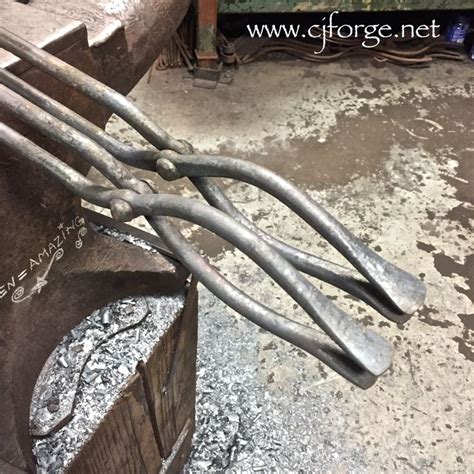 Hand Forged Log Tongs Facebook Cjforgeblacksmith