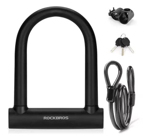 Candado Bicicleta Ulock Antirrobo Rockbros Cable Seguridad Cuotas