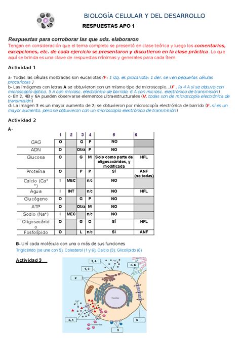 Respuestas guía APO 1 Apo1 Sustancia Características BIOLOGÍA