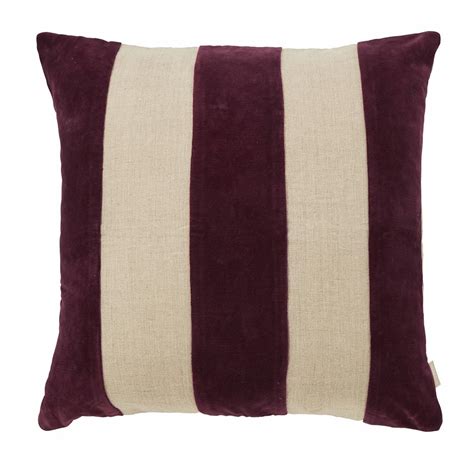 By Fonq Stripe Sierkussen X Cm Aubergine Kopen Shop Bij Fonq