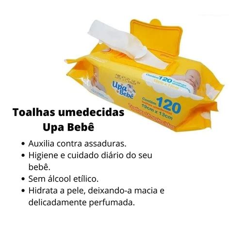 UPA BEBÊ COMBO 12 PACOTES TOALHAS UMEDECIDA Teruya Cosméticos e