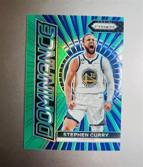 Panini Prizm Dominance Stephen Curry Vert Prizm Parall Le