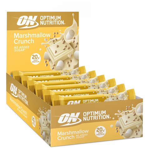 Optimum Nutrition Protein Crisp Bar 10 X 65 G Riegel Marshmallow