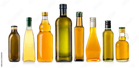 oil olive bottles isolated Stock Photo | Adobe Stock