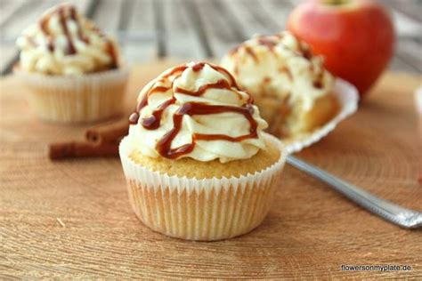 Rezept für Apfel Karamell Zimt Cupcakes