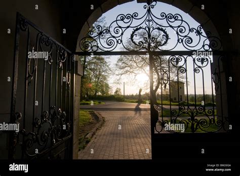 The entrance of the Premonstratensian Abbey, Tepla, Czech Republic ...