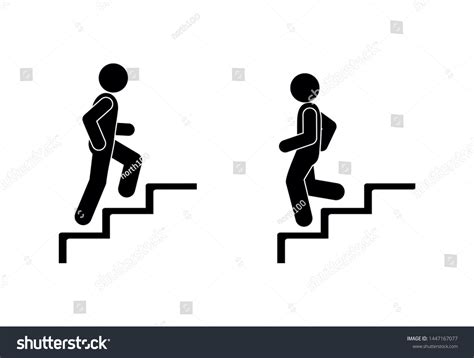 305 Stick Figure Walking Up Stairs 이미지 스톡 사진 및 벡터 Shutterstock