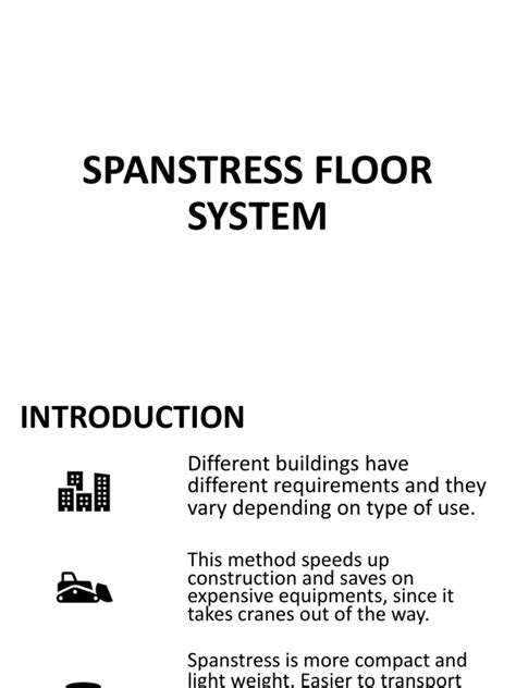 spanstress floor systempptx prestressed concrete precast concrete
