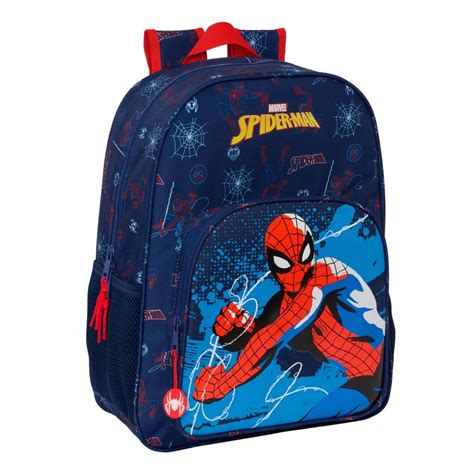 Mochila De Cm Adapt Carro Spider Man Neon Comprar Mochila De