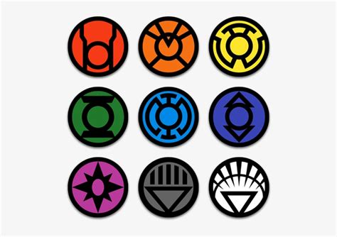 All 9 Lantern Corps Symbols