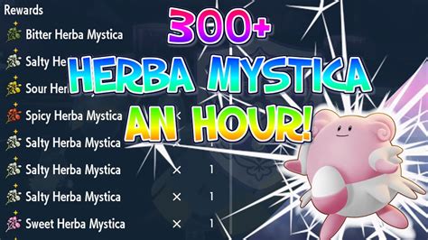 300 HERBA MYSTICA IN AN HOUR NEW CRAZY DEN Pokemon Scarlet