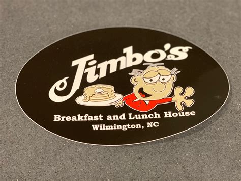 Jimbos Logo Sticker — Jimbo's Breakfast & Lunch House