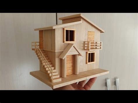 Casas De Palitos De Helado Diy Modern House Making With Popsicle