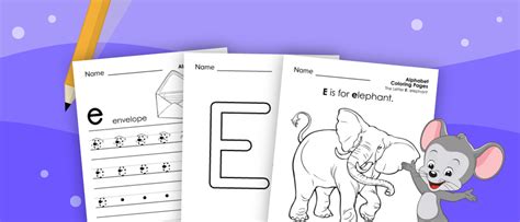 Letter E Worksheets | ABCmouse