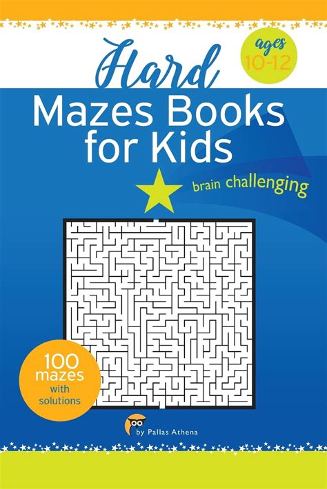 Mazes Books for Kids: The Maze Activity Books for Kids Ages 10-12, Hard ...