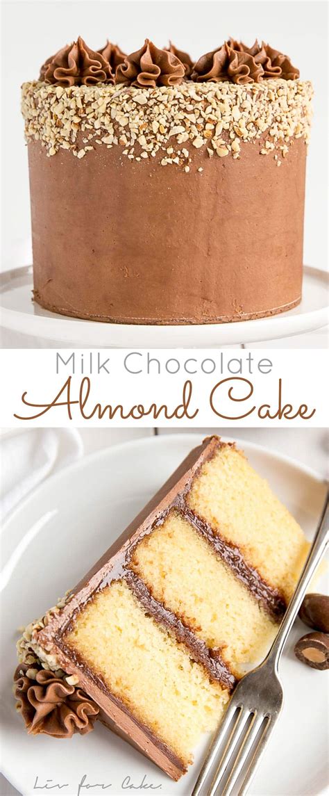 Milk Chocolate Almond Cake Liv For Cake