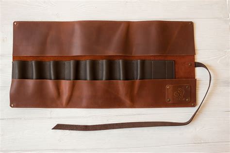 Leather Tool Roll For Wood Carving Tools Genuine Leather Tool Etsy