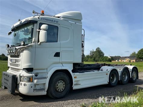 Buy Scania R580 8X4 Hook Lift Truck By Auction Sweden Karlstad JU40668