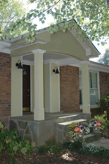 Gable Roof Porticos Transitional Veranda Atlanta By Georgia